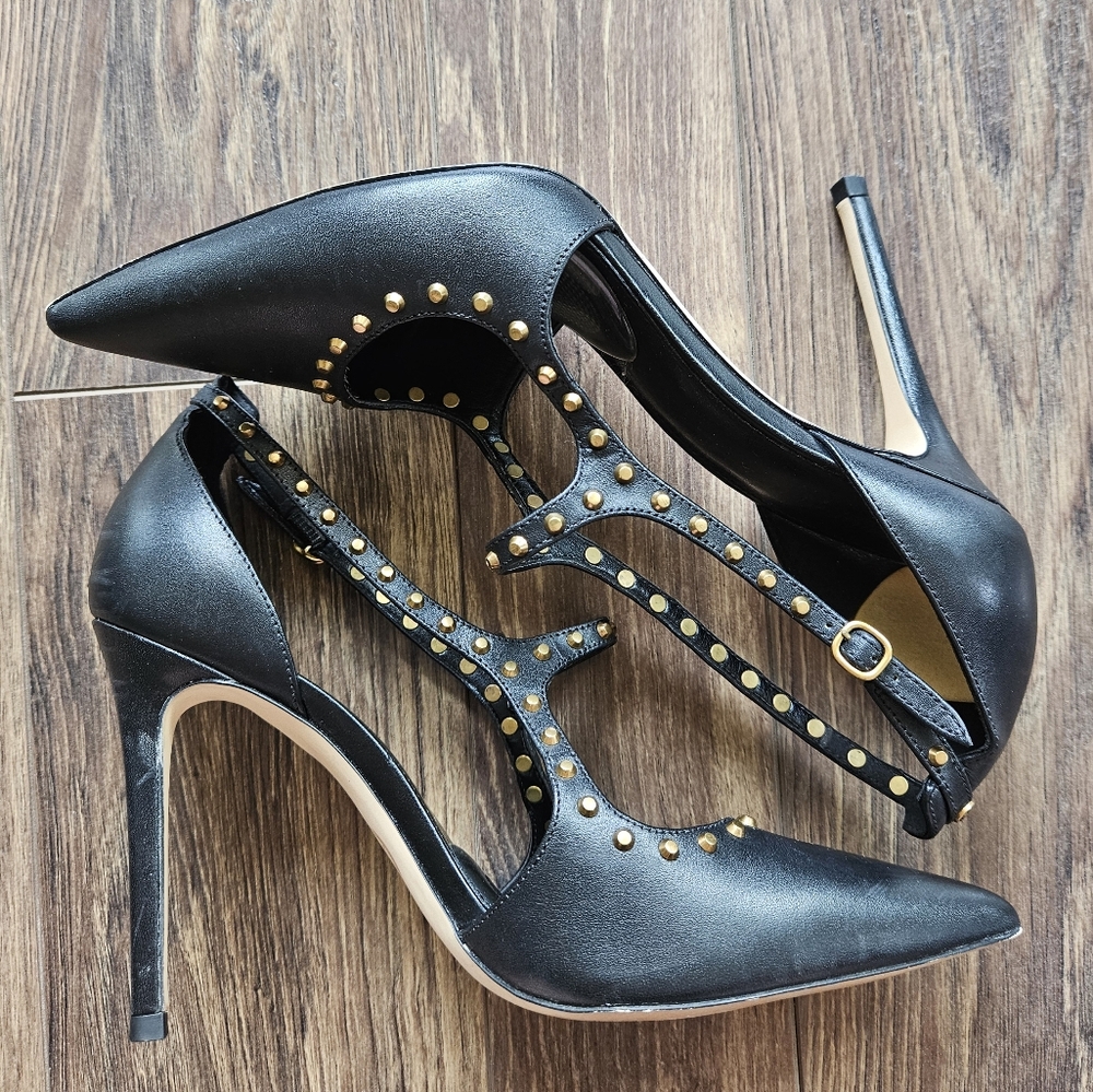 Michael Kors Studded Mary Jane Heels, Size 8